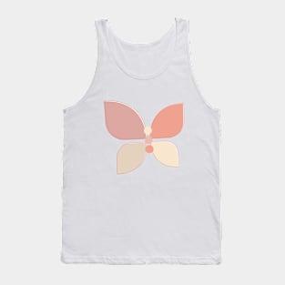 Neutral Colour Butterfly Tank Top